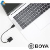 Boya BY-EA2L - adaptador de micrófono y audífono usb a 3.5mm