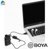 Boya BY-EA2L - adaptador de micrófono y audífono usb a 3.5mm