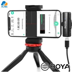 Boya BOYALINK A1 - sistema de micrófono inalámbrico ultracompacto de 2,4 GHz para USB-C y lightning