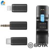 Boya BOYALINK A2 - sistema de micrófono inalámbrico doble ultracompacto de 2,4 GHz para USB-C y lightning