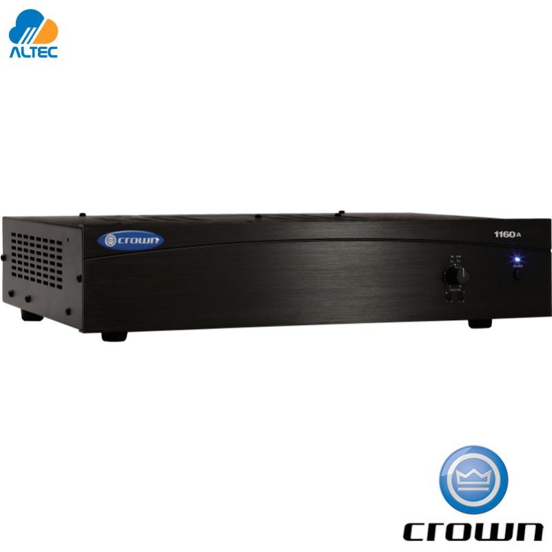 Crown 1160A - 1 entrada, 160w, 1 canal salida, amplificador monofónico