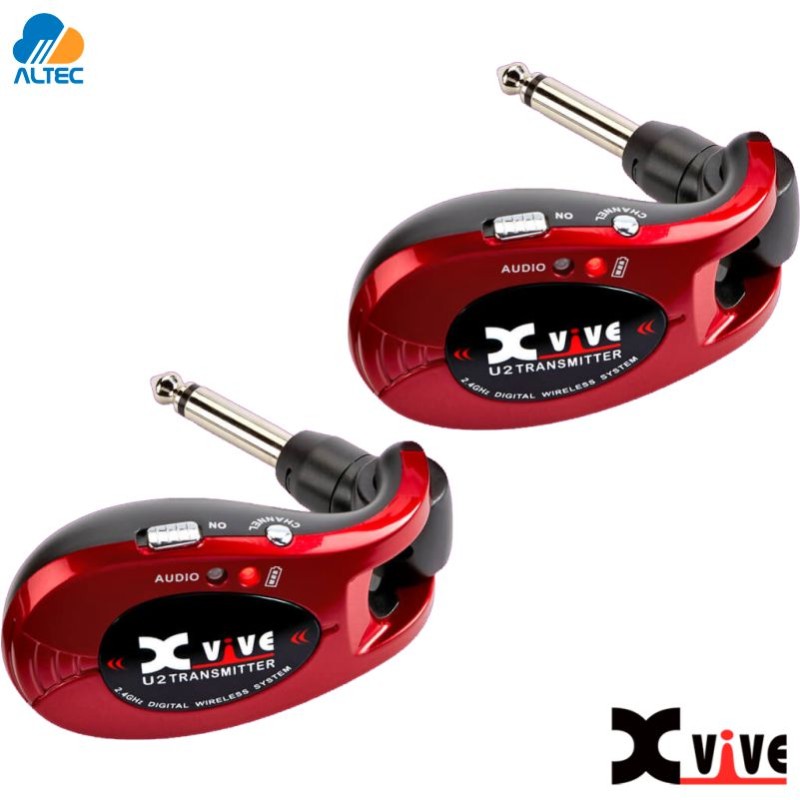 Xvive U2 RED - sistema inalámbrico para guitarra de 2.4GHZ