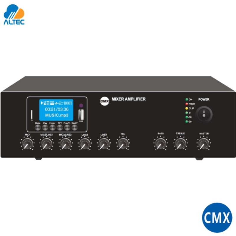 CMX EA-60 - mezclador amplificador - 5 zonas - 7 entradas x 120w salida