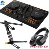 Combo dj PIONEER DDJ-FLX4, PIONEER HDJ-X5 y ODYSSEY LSTAND360