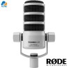 Rode PODMIC USB WHITE - micrófono dinámico para transmisiones