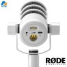 Rode PODMIC USB WHITE - micrófono dinámico para transmisiones