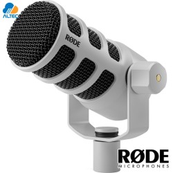 Rode PODMIC USB WHITE - micrófono dinámico para transmisiones