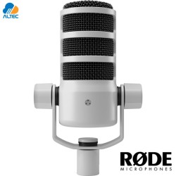 Rode PODMIC USB WHITE - micrófono dinámico para transmisiones