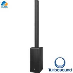 Turbosound IP1000 V2 - 1000W, parlante PA de 8 pulgadas, mezclador 3 canales, bluetooth