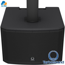 Turbosound IP3000 - 2000W, parlante PA de 12 pulgadas, mezclador 3 canales, bluetooth