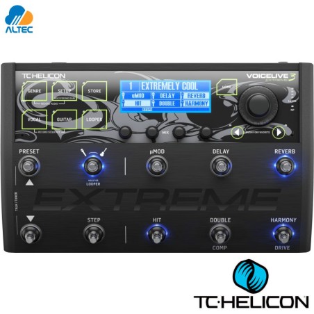 TC HELICON VOICELIVE 3 EXTREME - pedal para voz y guitarra con efectos