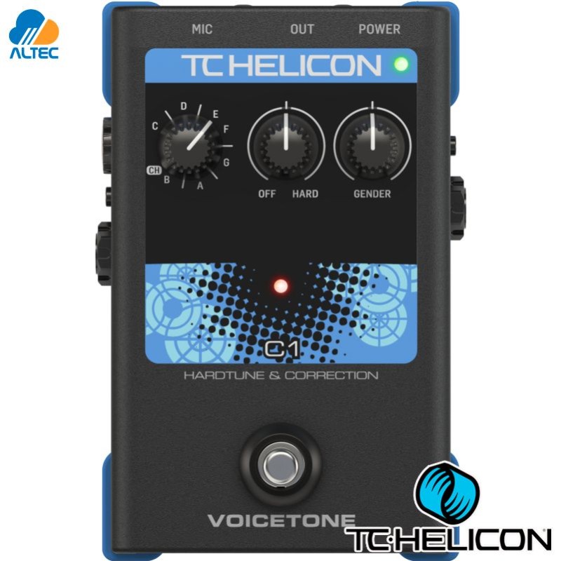 TC HELICON VOICETONE C1 - pedal para voz corrección de tono con efectos