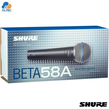 Shure BETA 58A - micrófono vocal dinámico supercardioide