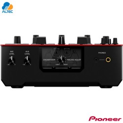 Pioneer dj DJM-S5 - mezcladora de DJ de 2 canales estilo scratch (rojo brillante)