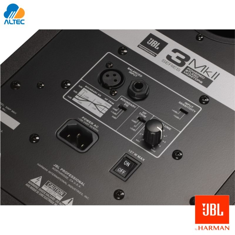 JBL Monitor de estudio profesional 305P MkII de próxima generación de 5  pulgadas y 2 vías