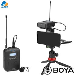 Boya BY-WM6S - sistema inalambrico UHF para camaras, smartphones, computadoras