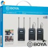 Boya BY-WM8 PRO-K2 - microfono de solapa doble inalambrico digital UHF de doble canal