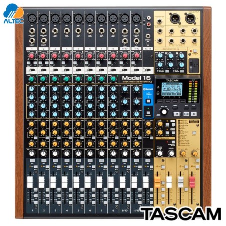 Tascam MODEL 16 - mezclador de 16 entradas, interfaz de audio multitrack