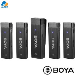 Boya BY-W4 - sistema de 4 micrófonos inalámbrico ultracompacto de 2,4 GHz