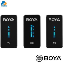 Boya BY-XM6-S2 - sistema de 2 micrófonos inalámbricos ultracompactos de 2,4 GHz