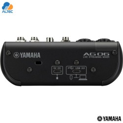 Yamaha AG06MK2 - interfaz de audio de 6 canales, 2 entradas XLR