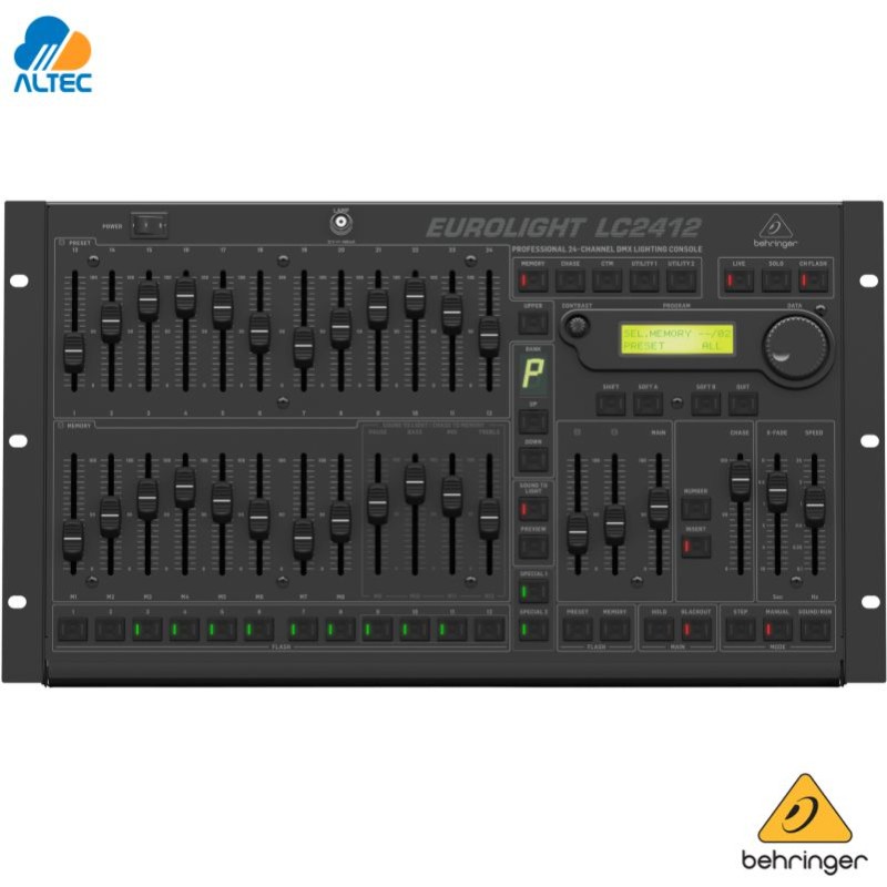 Behringer LC2412 - consola de iluminación DMX profesional de 24 canales